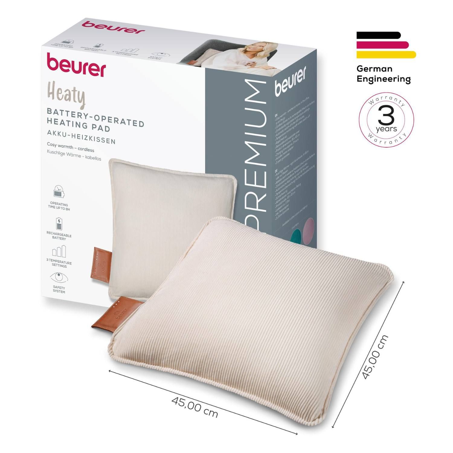 Акумуляторна електрогрілка-подушка HK 77 HK 77 Heaty Cashmere-creme 