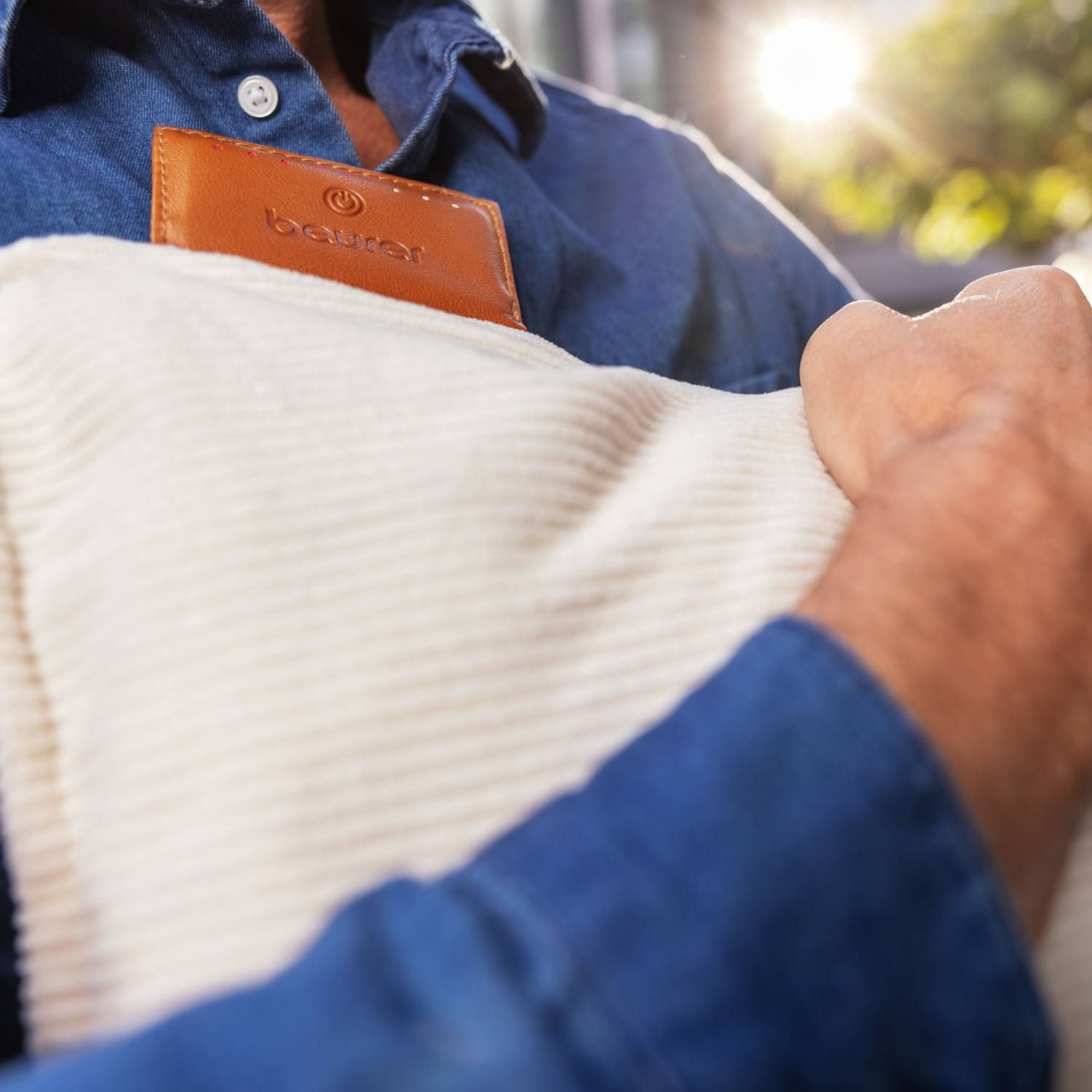 Акумуляторна електрогрілка-подушка HK 77 HK 77 Heaty Cashmere-creme 