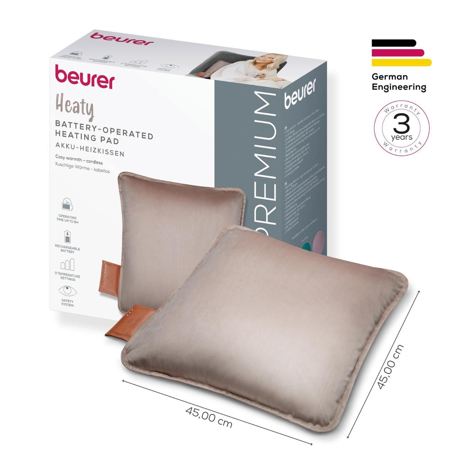 Акумуляторна електрогрілка-подушка HK 77 Smokey-taupe