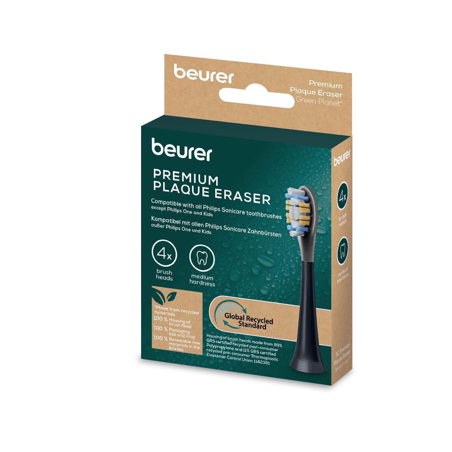 Насадки для зубних щіток Beurer SC Premium Plaque Eraser 4x GP (проти нальоту)