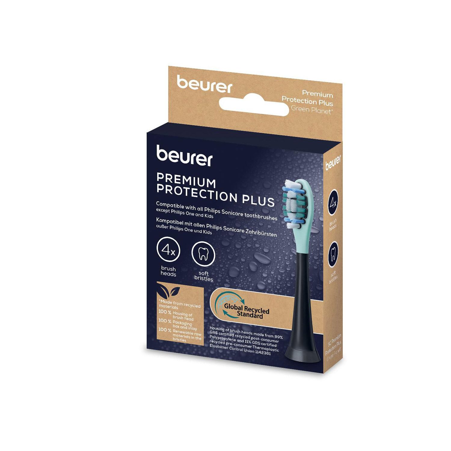 Насадки для зубних щіток Beurer SC Premium Protection Plus 4x GP (захист ясен)