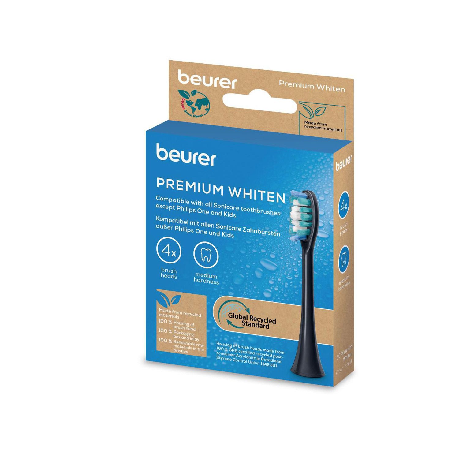 Насадки для зубних щіток Beurer SC Premium White 4x GP (відбілювання зубів)